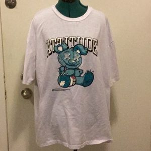 Mens White T-Shirt 1XL BY SHEIN CURVE. White